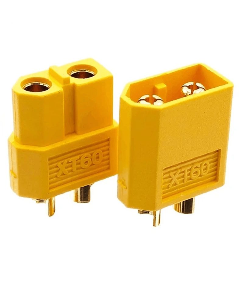 Set Conectori XT60, mufă tată + port mamă, Nylon Ignifug, Placat cu Aur