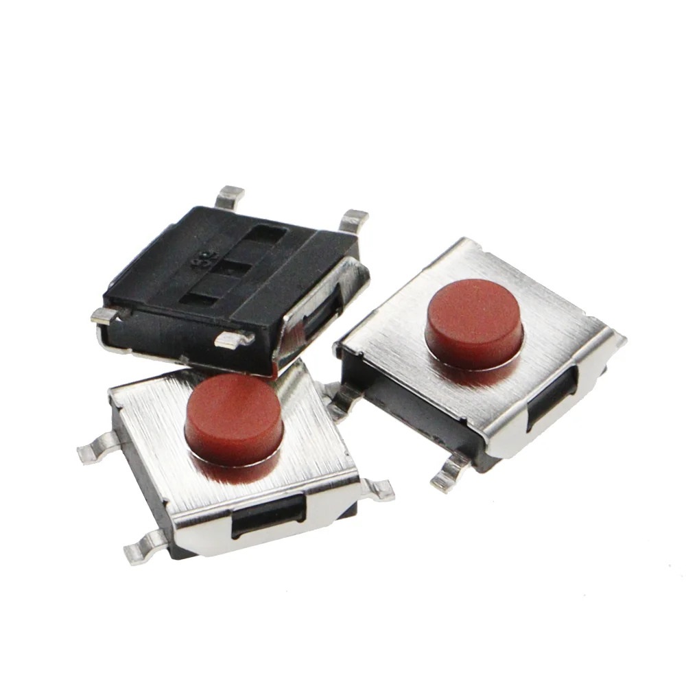 Set 5 bucăți Buton / Microîntrerupător SMD Tactil 6×6×3.1 mm cu 4 pini